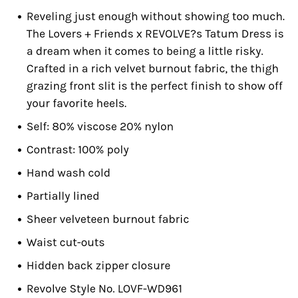 Lovers + Friends Revolve Tatum Dress - Picture 7 of 7